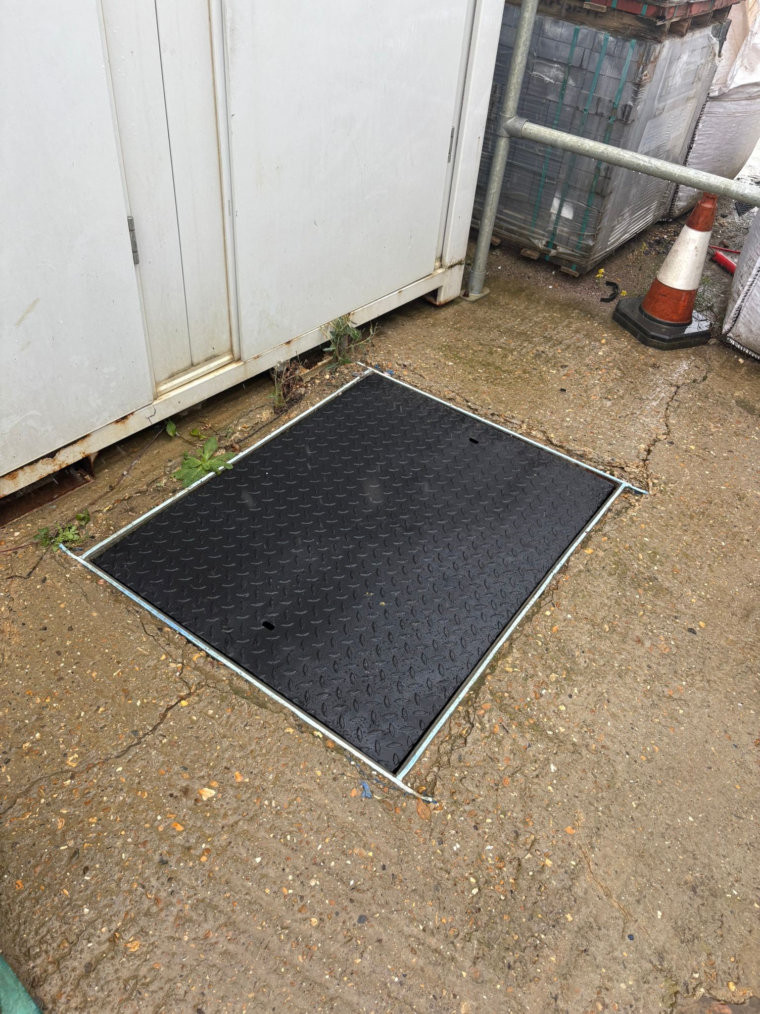 Manhole repair welding project